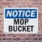 Signmission Mop Bucket, 14 in W x Rectangle, Plastic OS-2PACK-NS-P-1014-L-14243 - alternate 5